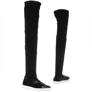 Alberto Guardiani Velvet Boots sz 8